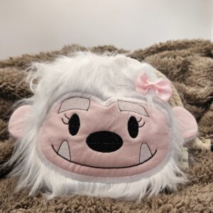 Doudou bouillotte "Yéti" rose